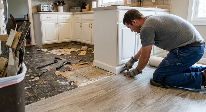 Linoleum Floor Installation in Falls Church, VA