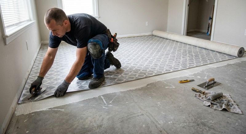 Sheet Linoleum Installation in Marshall, VA